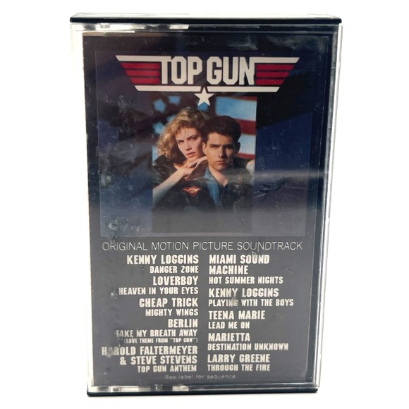 Top Gun Original Motion Picture Soundtrack Cassette Tape Music 1986 - Picture 1 of 8